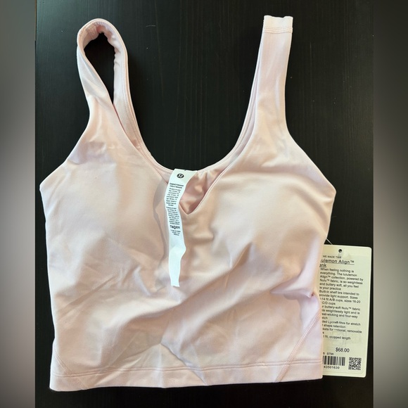 NWT Lululemon pink align top - Picture 1 of 3